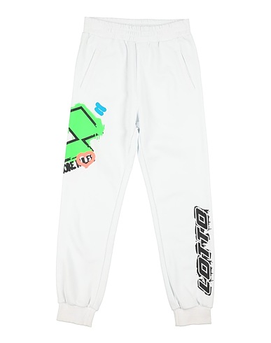 LOTTO Casual trouser White 85% Cotton, 15% Polyester