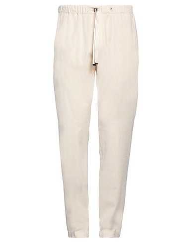 MYTHS Casual trouser Ivory 89% Cotton, 10% Polyester, 1% Elastane