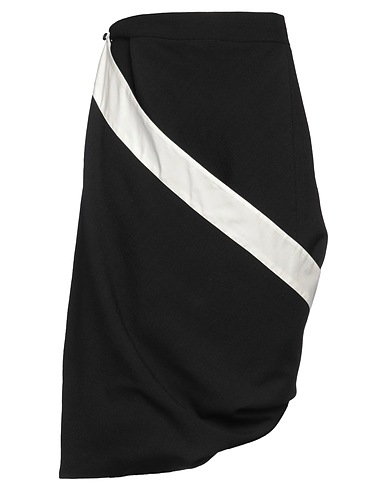 QUIRA Midi skirt Black 100% Virgin Wool