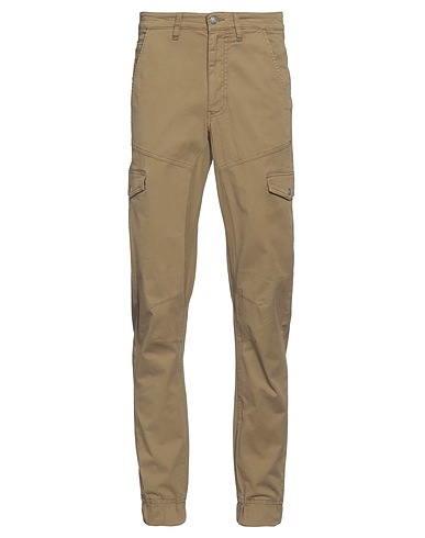 GUESS Casual trouser Military green 97% Cotton, 3% Elastane