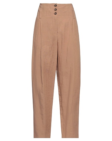 PAUL SMITH Casual trouser Khaki 100% Linen