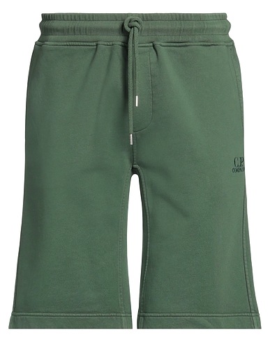 C.P. COMPANY Shorts & Bermuda Verde militare 100% Cotone
