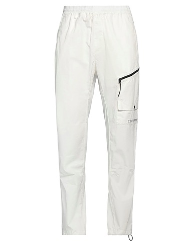 C.P. COMPANY Casual trouser White 100% Cotton