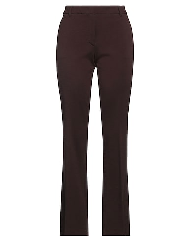 QL2  QUELLEDUE Casual trouser Dark brown 87% Virgin Wool, 11% Polyamide, 2% Elastane