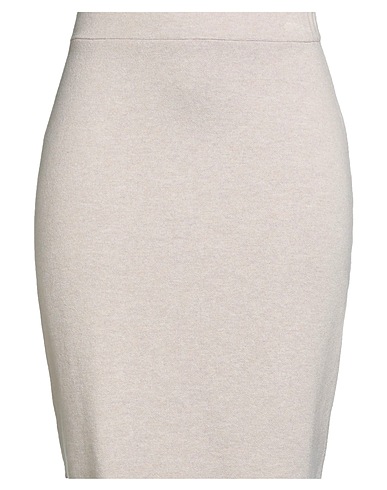 ANNECLAIRE Midi skirt Beige 89% Virgin Wool, 7% Cashmere, 3% Polyamide, 1% Elastane