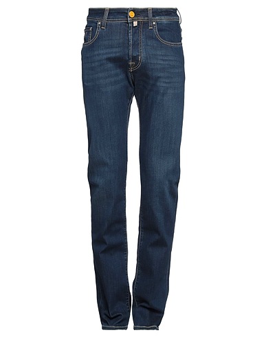 JACOB COHЁN Denim trousers Blue 43% Viscose, 33% Cotton, 17% Lyocell, 5% Polyester, 2% Elastane