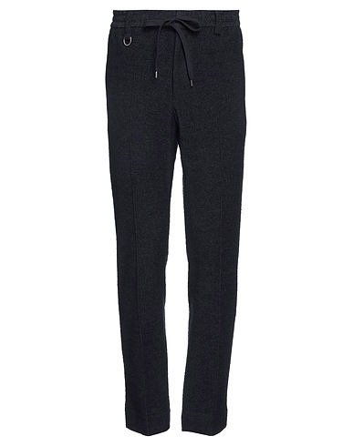 PAOLO PECORA Casual trouser Midnight blue 43% Polyester, 31% Cotton, 10% Acrylic, 8% Polyamide, 8% Viscose
