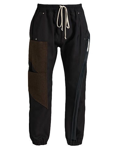 RICK OWENS Casual trouser Black 100% Polyamide, Cotton, Elastane