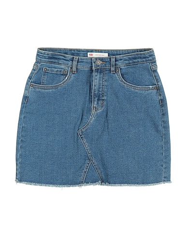 LEVI'S Denim skirt BLU 71% Cotton, 26% Polyester, 3% Viscose