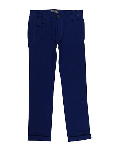 NEILL KATTER Casual trouser Blue 97% Cotton, 3% Elastane