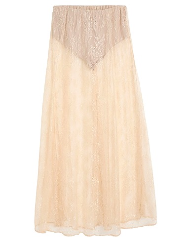 KONTATTO Long skirt Beige 100% Polyamide