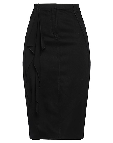 COURRÈGES Rock Schwarz 98% Baumwolle, 2% Elastan