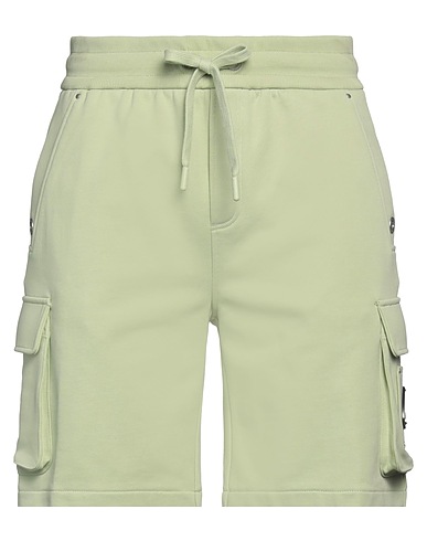 MOOSE KNUCKLES Shorts & Bermuda Light green 100% Cotton