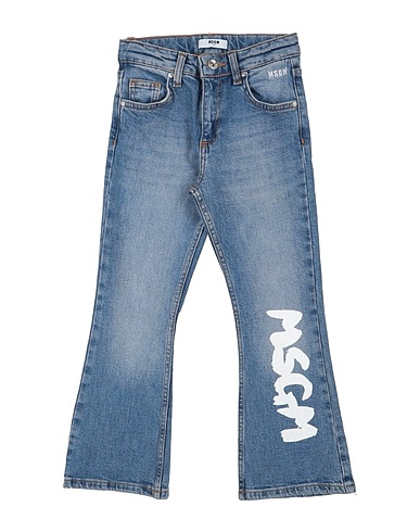 MSGM Denim pants KIDS Blue 98% Cotton, 2% Elastane