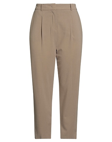 WINDSOR. Casual trouser Khaki 85% Wool, 12% Nylon, 3% Elastane