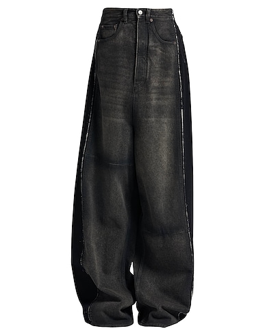 MM6 MAISON MARGIELA Denim trousers Black 100% Cotton