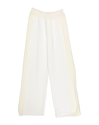 GAëLLE Paris Pantalone Avorio 65% Cotone, 35% Poliestere, Lana, Acrilico