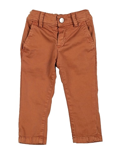 EMANUEL PRIS Pantalone Marrone 97% Cotone, 3% Elastan