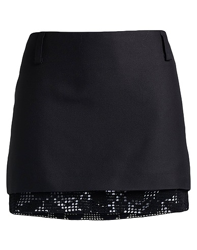 MAGDA BUTRYM Mini skirt Black 100% Silk