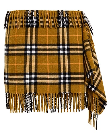 BURBERRY Mini skirt Military green 85% Wool, 15% Cashmere