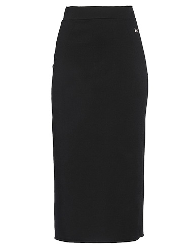 DOLCE&GABBANA Midi skirt Black 71% Viscose, 15% Polyester, 8% Polyamide, 6% Elastane