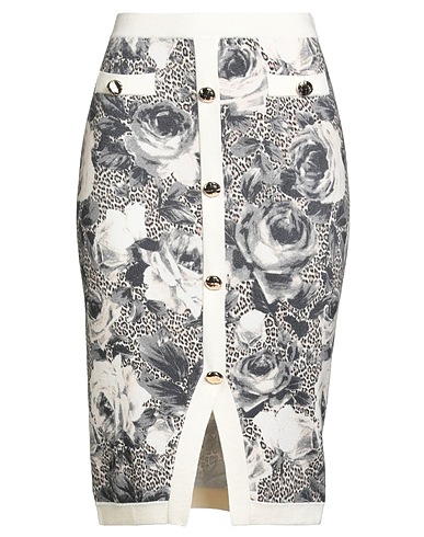 BLUGIRL Midi skirt Grey 55% Viscose, 45% Polyamide