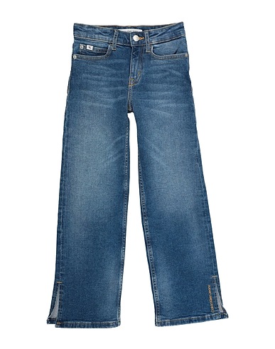 CALVIN KLEIN JEANS Denim trousers Blue 99% Cotton, 1% Elastane