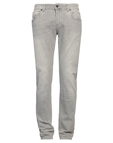 MESSAGERIE Denim pants Grey 98% Cotton, 2% Elastane