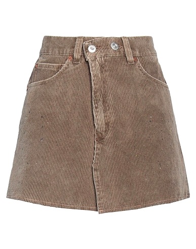 OUR LEGACY Mini skirt Khaki 100% Cotton