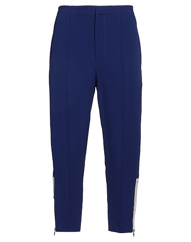 MCQUEEN Casual pants Blue 74% Viscose, 26% Polyester, Cotton