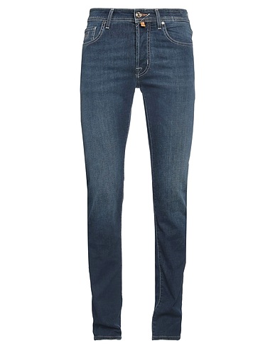 JACOB COHЁN Denim trousers Blue 71% Cotton, 27% Polyester, 2% Elastane