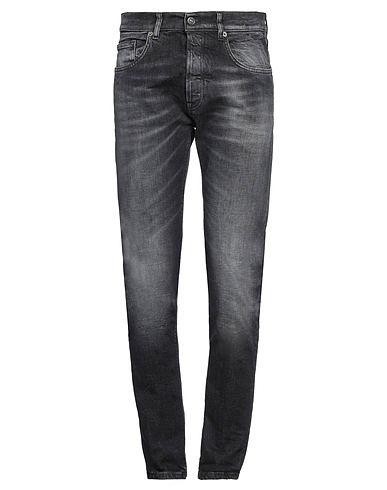 DONDUP Denim trousers Black 98% Cotton, 2% Elastane