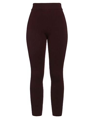 ERMANNO SCERVINO Leggings CASHMERE Burgundy 100% Cashmere
