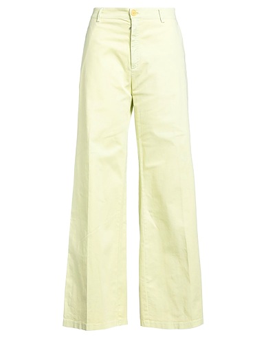 FORTE_FORTE Casual trouser VERDE LIME 98% Cotton, 2% Elastane