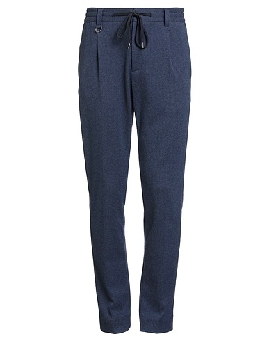 PAOLO PECORA Hosen Marineblau 56% Polyester, 28% Viskose, 14% Polyamid, 2% Elastan