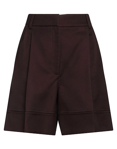 VALENTINO GARAVANI Shorts & Bermuda Dark brown 99% Cotton, 1% Polyamide