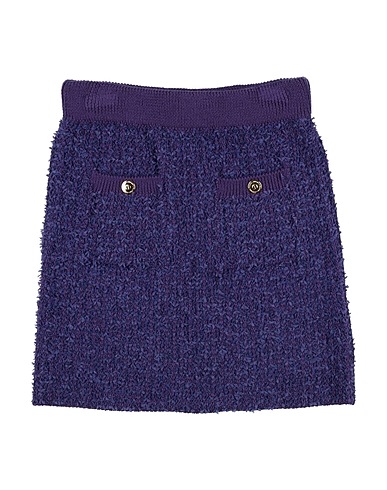 ELISABETTA FRANCHI Skirt LA MIA BAMBINA Purple 100% Polyamide, Virgin Wool