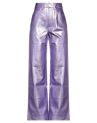 ROTATE BIRGER CHRISTENSEN Casual trouser Lilac 100% Viscose, Polyurethane