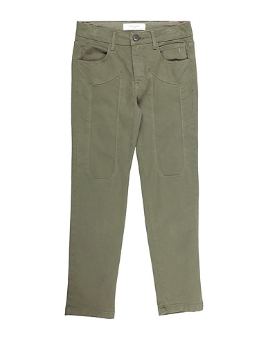 JECKERSON Casual trouser Military green 98% Cotton, 2% Elastane