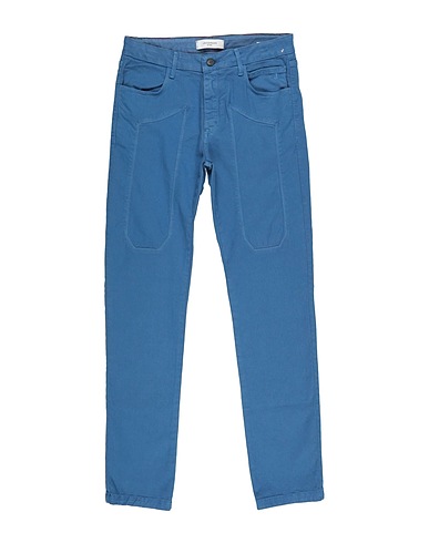JECKERSON Casual trouser Light blue 98% Cotton, 2% Elastane