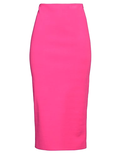 VALENTINO GARAVANI Midi skirt FUCSIA 61% Viscose, 22% Polyamide, 13% Polyester, 4% Elastane