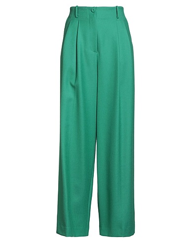PAUL & JOE Casual trouser Green 100% Virgin Wool