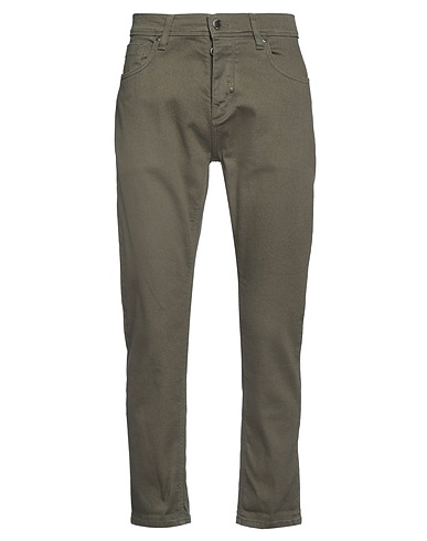 ANTONY MORATO Denim trousers Military green 98% Cotton, 2% Elastane
