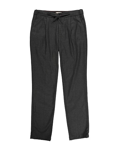 BARONIO Casual trouser Charcoal 93% Cotton, 5% Polyester, 2% Elastane