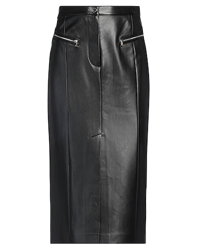 PATRIZIA PEPE Gonna midi Nero 100% Poliuretano