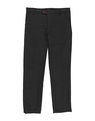 BARONIO Casual trouser Charcoal 69% Wool, 29% Polyester, 2% Elastane