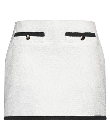 GUCCI Mini skirt BIANCO 91% Cotton, 9% Polyamide