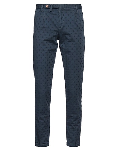 AT.P.CO Casual pants Midnight blue 97% Cotton, 3% Elastane