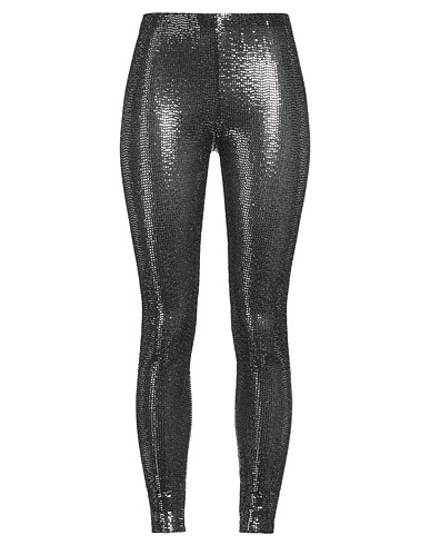 ISABEL MARANT Leggings Black 87% Nylon, 8% Metallic fiber, 5% Elastane