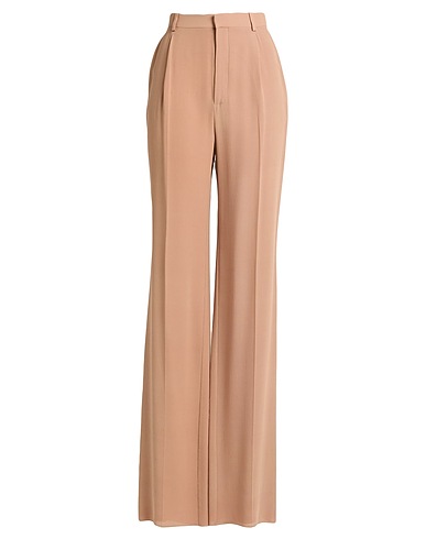 SAINT LAURENT Casual trouser Camel 100% Silk